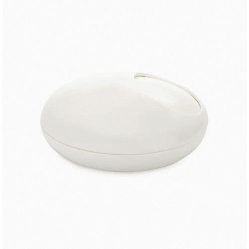 (As show, One size) Pebble ashtray with lid(White)_Special Gift 2