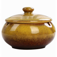 Posacenere da esterno con coperchio, posacenere in ceramica antivento, antiodore, con rete antivento, compatibile con tazze, decorazione per casa e u