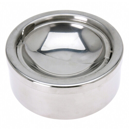 Metal Ashtray Round Cigarette Smoking Ash Tray Rotating Lid Windproof_Special Gift 1