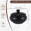 Ceramic Ashtray with Windproof Lid compatible Indoor Outdoor Use -Black_Special Gift 5