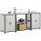 VidaXL vidaXL Kitchen Storage Set HATTEM 3 pcs Silver Galvanised Steel 3