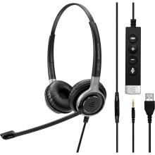 EPOS SENNHEISER IMPACT SC665 USB-A/3.5mm Binaural Headset Noise Cancelling