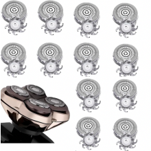 12 stuks scheermesjes, compatibel met Skull Shaver Pitbull Gold PRO_Speciaal cadeau