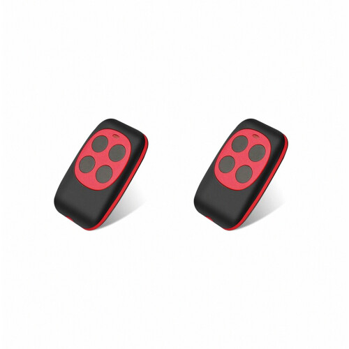 2X 433Mhz Garage Door Copy Remote Control Cloning RF Transmitter Wireless Remote Control 433Mhz compatible Gate Duplicator,Red_Special Gift