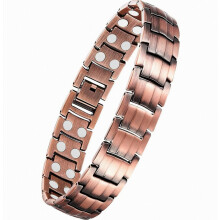 Copper Bracelets compatible Men,Magnetic Wristbands Bracelet with Double Row Strength Magnets_Special Gift
