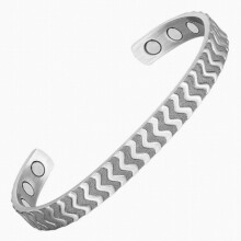 Wave Pattern Magnetic Women Bangles Antique Silver Copper Men Bangle Charm Bracelet Unisex Jewelry Gift Wristband_Special Gift