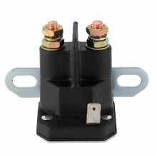 Solenoid Relay 4 Riding Mower, Relay Switch 12V Terminal Stud Waterproof Starter Solenoid w/ Copper Contact, OEM compatiblement Solenoid Valve 4 Trac