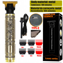 (OHS S3 Dragon Plus) Dragon Vintage Draadloze Professionele Haartrimmer Elektrische Trimmer, geschikt voor Heren, Haarknipmachine, Scheerapparaat_Spe
