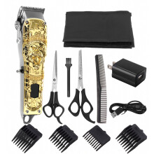 0,1-3 mm elektrische haartrimmer voor heren, draadloze, oplaadbare tondeuse, schaar met 4 opzetkammen_Speciaal cadeau