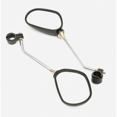 Universal Rear View Handlebar Adjustable Mirrors &amp; Safety Reflector Scooter_Special Gift