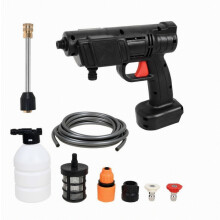 Battery Powered Pressure Washer, Multi-Function Adjustment compatible Various Cleaning Needs, Cordless Design compatible Unmatched Mobility, Quick Co