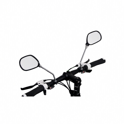 Universal Rear View Handlebar Adjustable Mirrors &amp; Safety Reflector Scooter_Special Gift 1