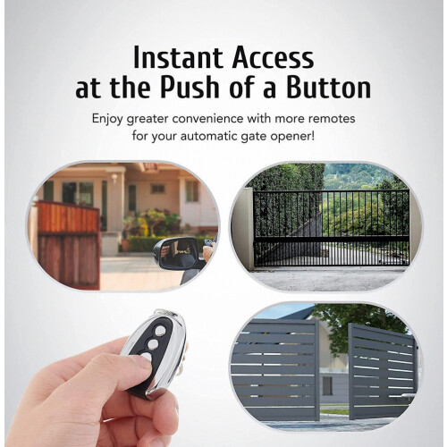 Co-z Remote Control compatible Automatic Sliding Gate Opener Hardware, Electric Rolling Driveway Gate Kit Remote_Special Gift 2