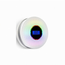 Combinatie koolmonoxidemelder en rookmelder, compatibele batterijgevoede alarmmelder met digitaal display en spraakalarm, F_S