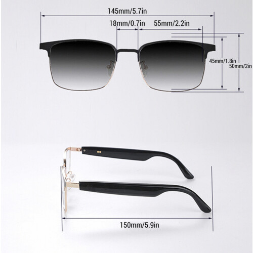 Lightweight Bluetooth Smart Glasses 33g with Open Ear Music &amp; Camera Remote Control_Special Gift 1