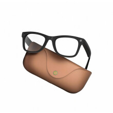 KI-Brille mit 8-MP-HD-Kamera, Videoaufzeichnung, Sprachfunktion und Ladecase, intelligenter KI-Übersetzung – Besonderes Geschenk