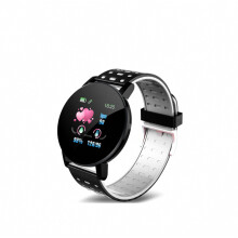 Smartwatch 119 Plus per uomo e donna, impermeabile, sportivo, rotondo, con funzione di misurazione della pressione sanguigna, orologio intelligente,