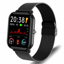 Smartwatch per uomo e donna con monitoraggio della frequenza cardiaca, fitness tracker, impermeabile, compatibile con chiamate Bluetooth. Regalo spec