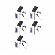 5X Solar Battery Box Kit Pack Powered Lithium Panel Light with Remote Control compatible Led String Strip Lamp 24V DIY_Special Gift
