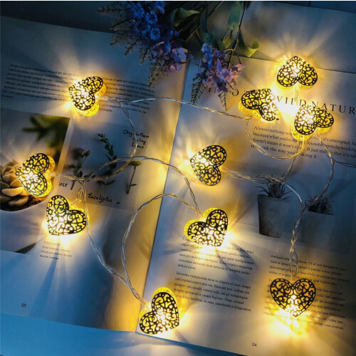 Heart-shaped lantern string compatible Valentine's Day_Special Gift