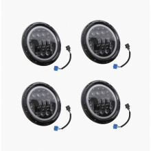 4 lampade LED H4 da 400W e 7 pollici compatibili con Niva Urban 4X4 Samurai Off Road_Regalo speciale