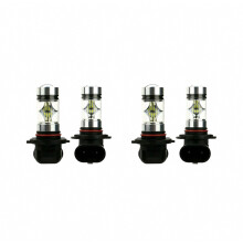 4x Bolgán Solais Ceo LED H10 9045 9145 9140 100W 1200LM le haghaidh Teilgeoir Tiomána DRL_Bronntanas Speisialta
