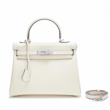 (white, 32x14x22cm) New Togo Top Layer Cowhide Bag Silver Buckle Fashionable Texture Handbag Atmospheric Socialite Single Shoulder Diagonal Cross Wom