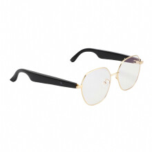 KI-Übersetzungsbrille mit Bluetooth, Echtzeit-Übersetzung in 163 Sprachen, offenem Ohrhörer-Sound, Blaulichtfilter – Besonderes Geschenk