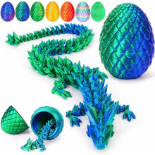 3D-geprint drakenei, mysterieus beweegbaar kristallen drakenei, fidgetspeelgoed en decoratie, 3D-geprint verrassingsdiertje, geschikt voor kinderen,