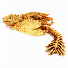 Kristallen Draak Gearticuleerde Flexibele Draak 3D Geprint_Speciaal Cadeau