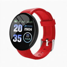(Rosso) Smartwatch per uomo e donna, fitness tracker, cardiofrequenzimetro, ossigeno nel sangue, orologio sportivo_Regalo speciale