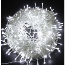 100 Cool White LEDs Multifunction Timer Clear Cable Outdoor String Fairy Lights 10M_Special Gift