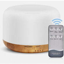 Diffusore di oli essenziali da 300 ml, diffusore di aromaterapia con telecomando, umidificatore con modalità di nebulizzazione regolabile, spegniment