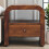 Dark Brown Solid Wood Nightstand, 45*45*35cm 1