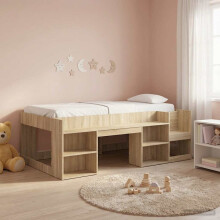 vidaXL Kids'Bed Frame with Storage Sonoma Oak 80 x 200 cm