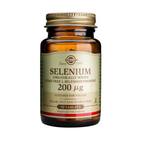 Solgar Solgar Selenium 200ug (Yeast-Free Selenium) Tablets, 50