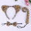 Embrace Adventure with Leopard Headband Tail Bowtie 3pcs Set_Special Gift 3
