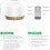 300ML Essential Oil Diffuser,Remote Control Aromatherapy Diffusers Humidifier with Adjustable Mist Mode &amp; Waterless Auto-Off and 7 LED Light Colo 5