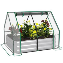 Raised Garden Bed with Greenhouse Cover