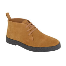 (7 UK, Tan) Roamers Mens Leather Desert Boots