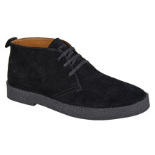 (7 UK, Black) Roamers Mens Leather Desert Boots