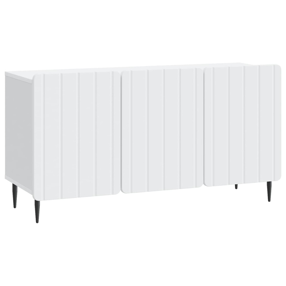 Vidaxl Tv Cabinet White 99 X 34.5 X 52 Cm Engineered Wood