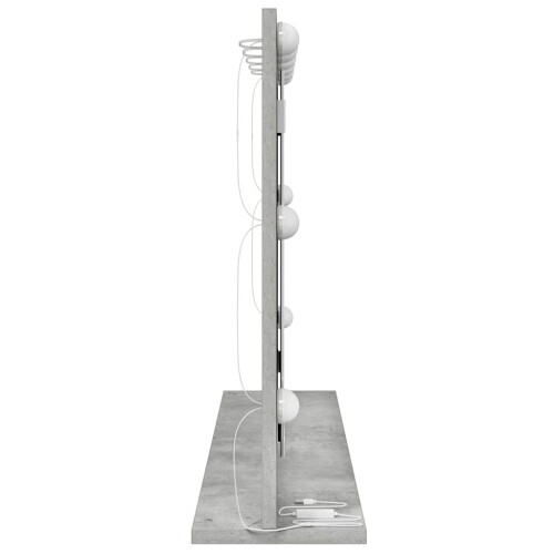 VidaXL vidaXL Vanity Mirror Rectangular Concrete Grey 80 x 55 x 18 cm 2