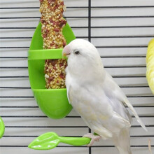 Jaula para Pájaros, Estante de Alimentación, Vegetales, Frutas, Sepia, Esqueleto Adecuado para Loros, Periquitos, Cacatúas