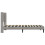 VidaXL vidaXL Bed Frame with Headboard Light Grey 90 x 190 cm Velvet 2