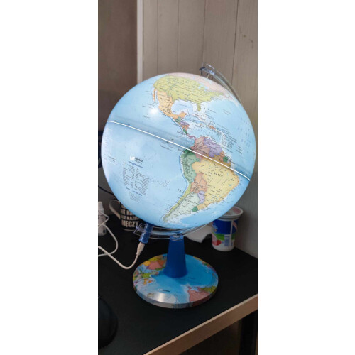 Globe  Globe Terrestre Lumineux 30 cm  Utilisé Légèrement Endommagé