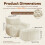 (White, Corduroy) Soft Lazy Sofa with Footrest & Foam 2