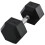 17.5kg Single Hex Dumbbell – Rubber Coated 1