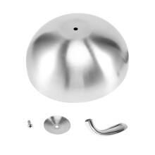 1 Pz 20 Cm Copertura Bistecca nel Acciaio Inox Teppanyaki Cupola Coperchio Piatto Casa Rotonda un Prova di Olio Pasto Copertura Alimentare Cucina