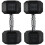 2x12.5kg Rubber Hex Dumbbells for Home Gym 1